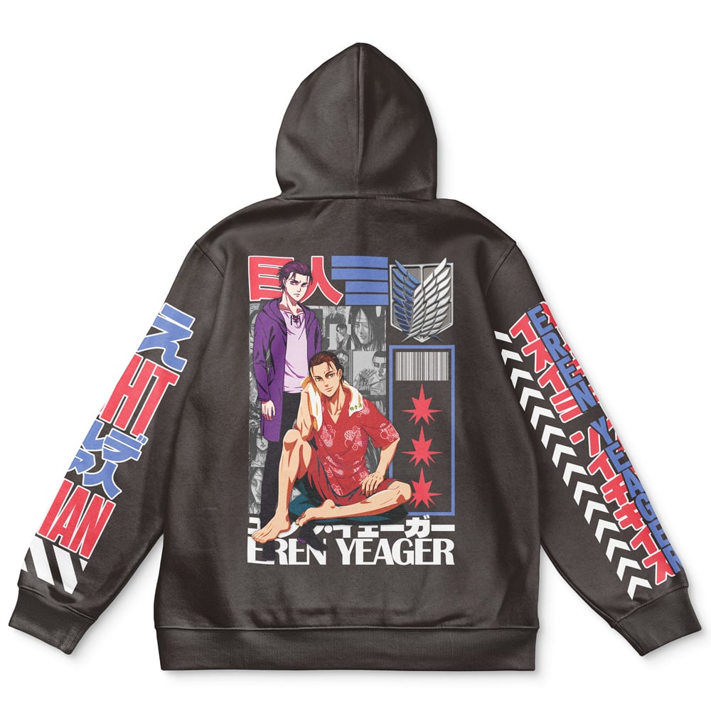Morukai "Eren Yeager V2 Attack on Titan Streetwear Hoodie