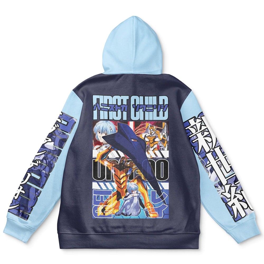 Morukai "Rei Ayanami x Eva 00 Neon Genesis Evangelion Streetwear Hoodie
