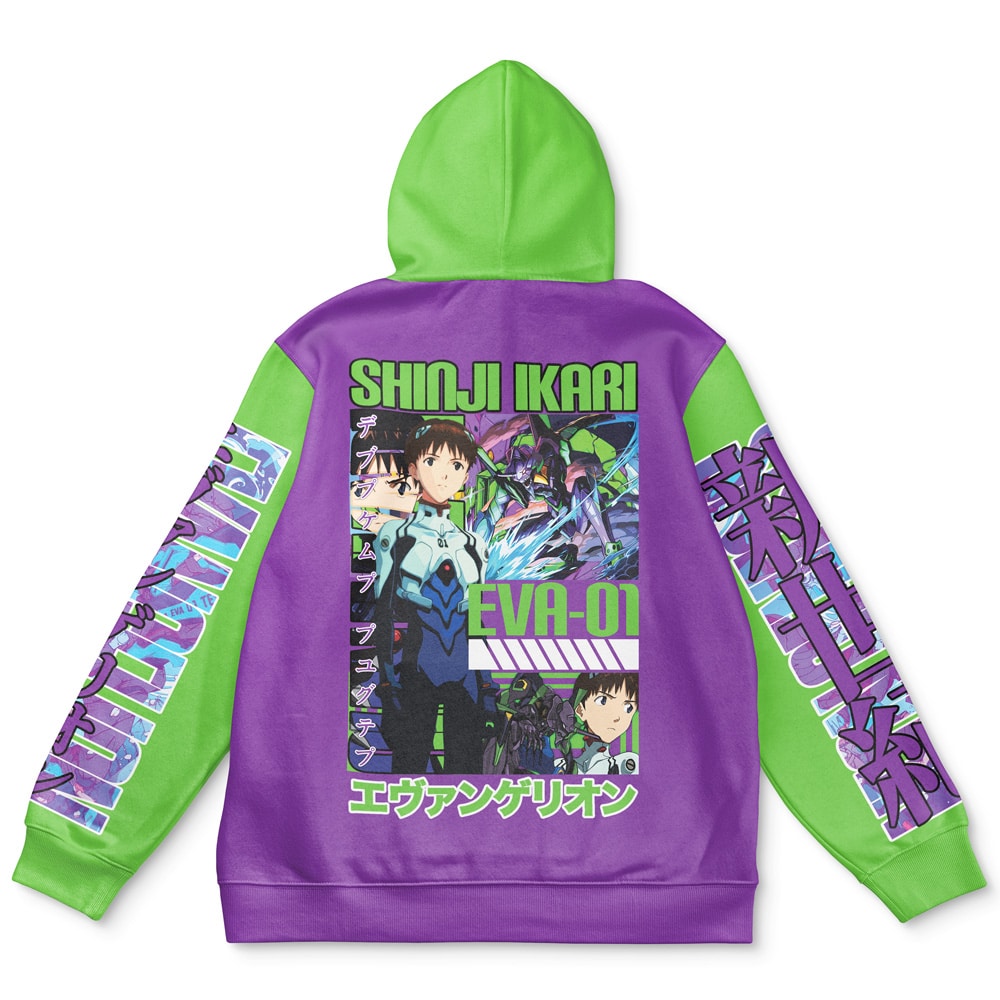 Morukai "Shinji Ikari x Eva 01 Neon Genesis Evangelion Streetwear Hoodie