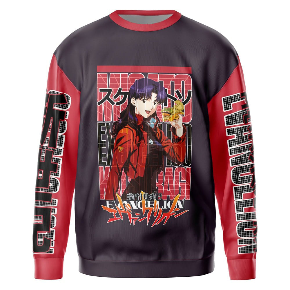 Morukai "Misato Katsuragi Neon Neon Genesis Evangelion Streetwear Sweatshirt