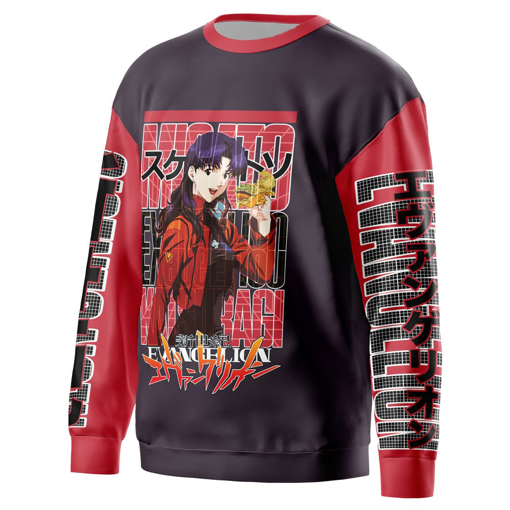 Morukai "Misato Katsuragi Neon Neon Genesis Evangelion Streetwear Sweatshirt