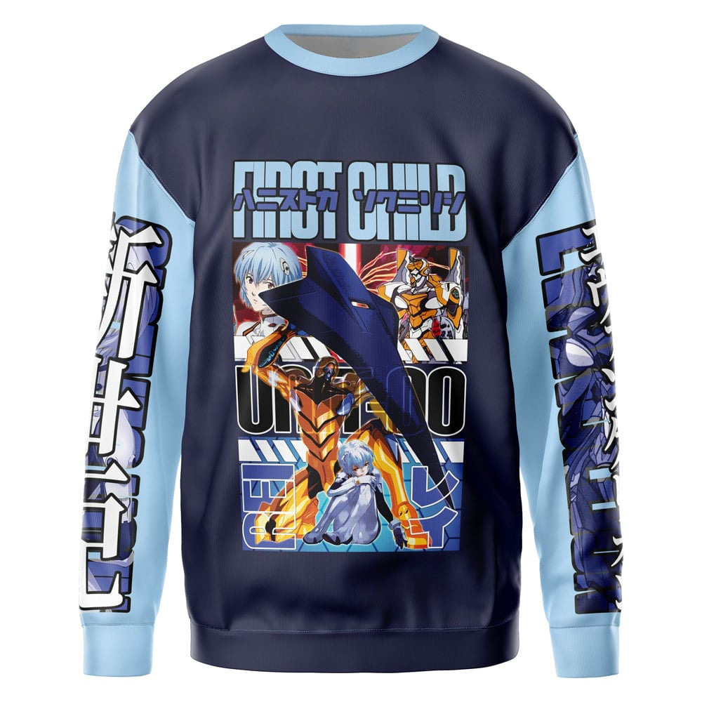 Morukai "Rei Ayanami x Eva 00 Neon Neon Genesis Evangelion Streetwear Sweatshirt