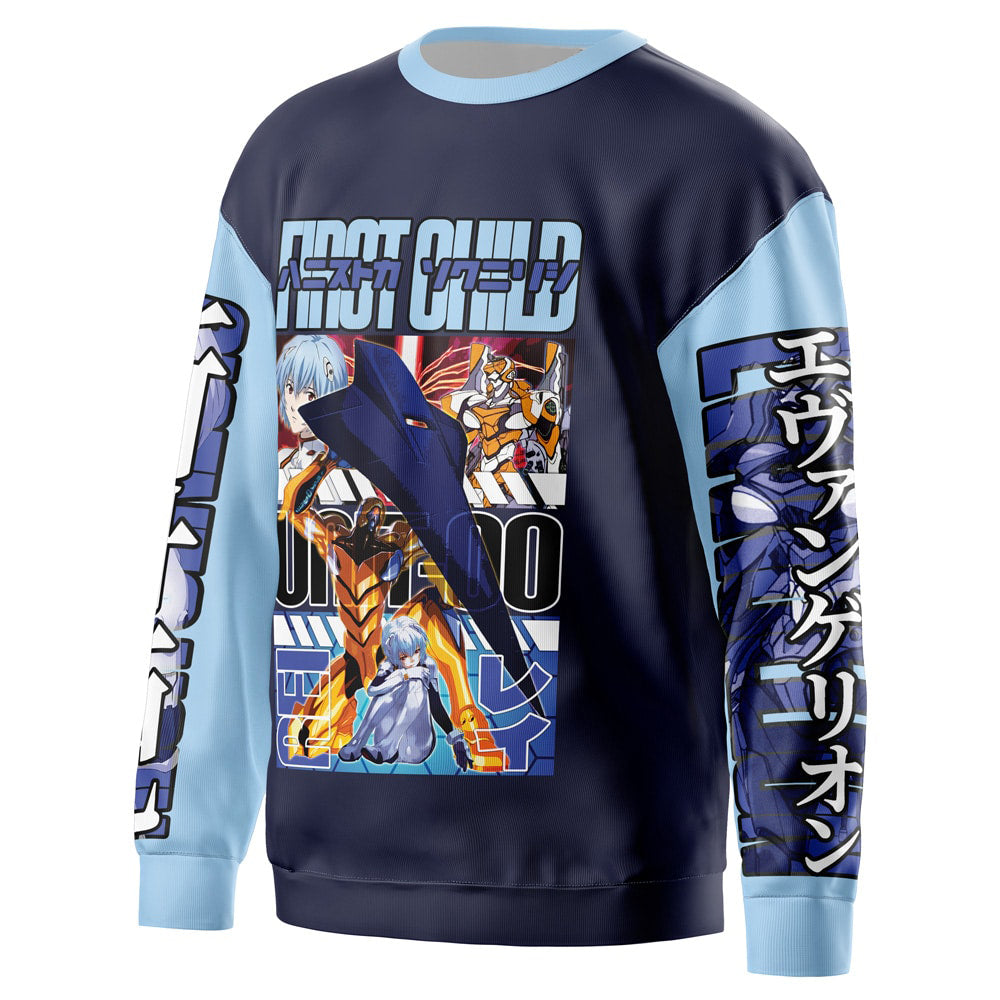 Morukai "Rei Ayanami x Eva 00 Neon Neon Genesis Evangelion Streetwear Sweatshirt