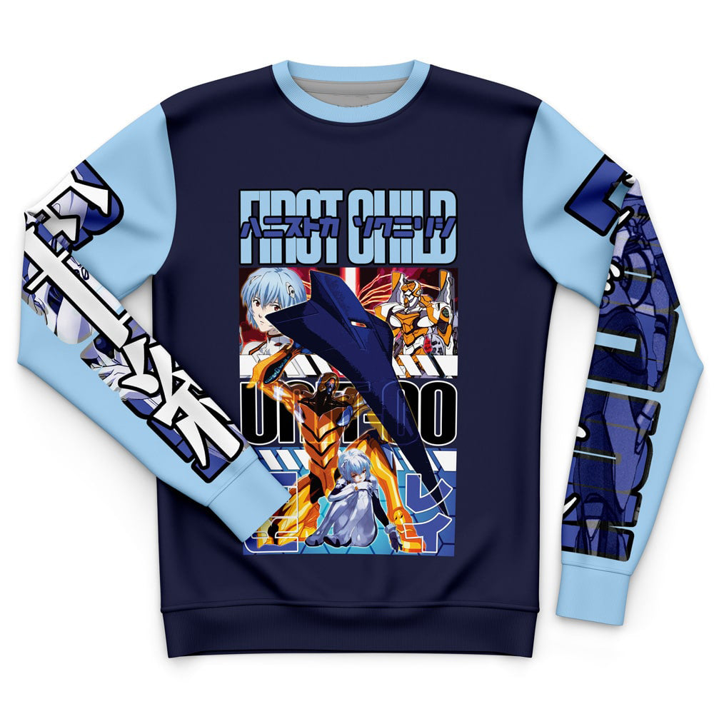 Morukai "Rei Ayanami x Eva 00 Neon Neon Genesis Evangelion Streetwear Sweatshirt