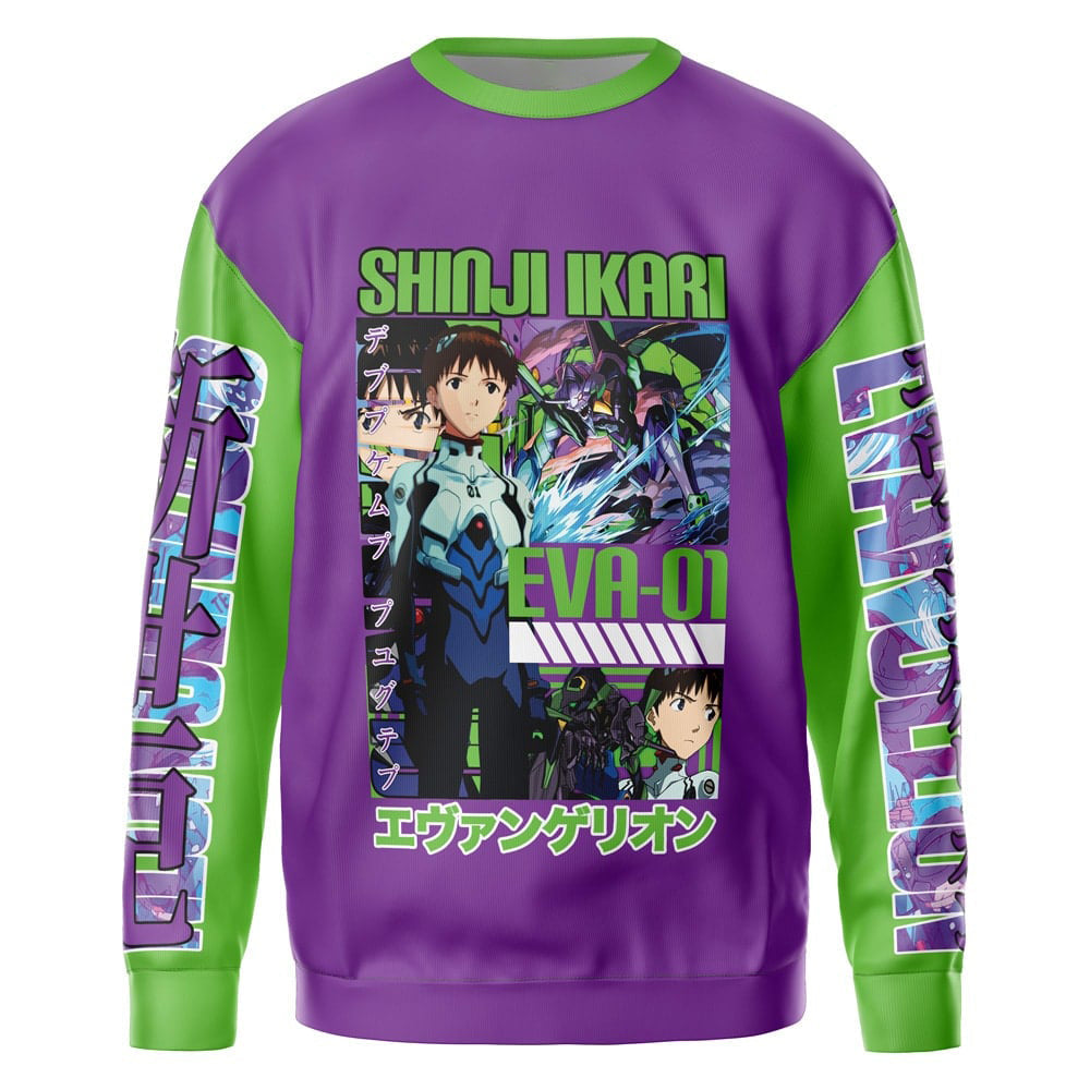 Morukai "Shinji Ikari x Eva 01 Neon Genesis Evangelion Streetwear Sweatshirt