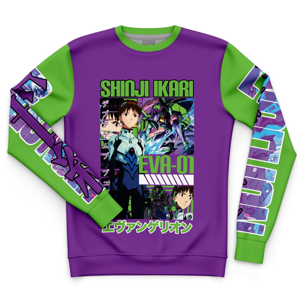 Morukai "Shinji Ikari x Eva 01 Neon Genesis Evangelion Streetwear Sweatshirt
