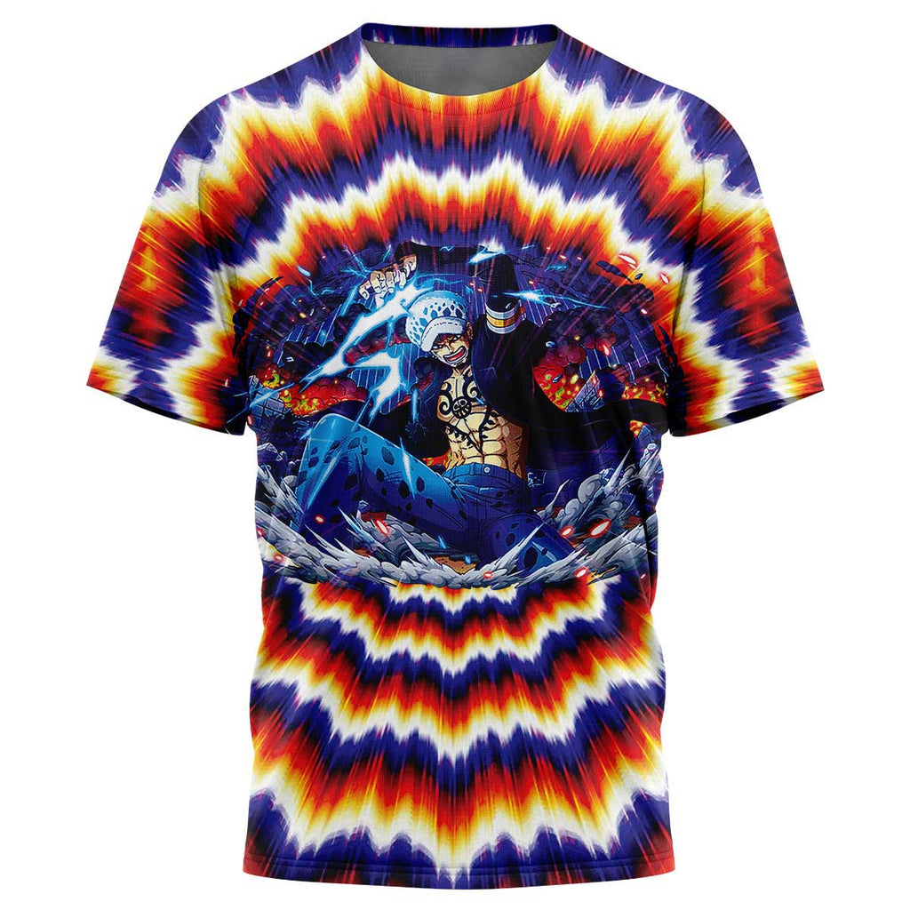 Morukai "One Piece Fractal Explosion Trafalgar Law T-Shirt