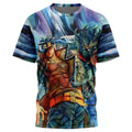 Morukai "Trippy Jotaro Kujo Star Platinum" Jojo's Bizarre Adventure AOP T-Shirt