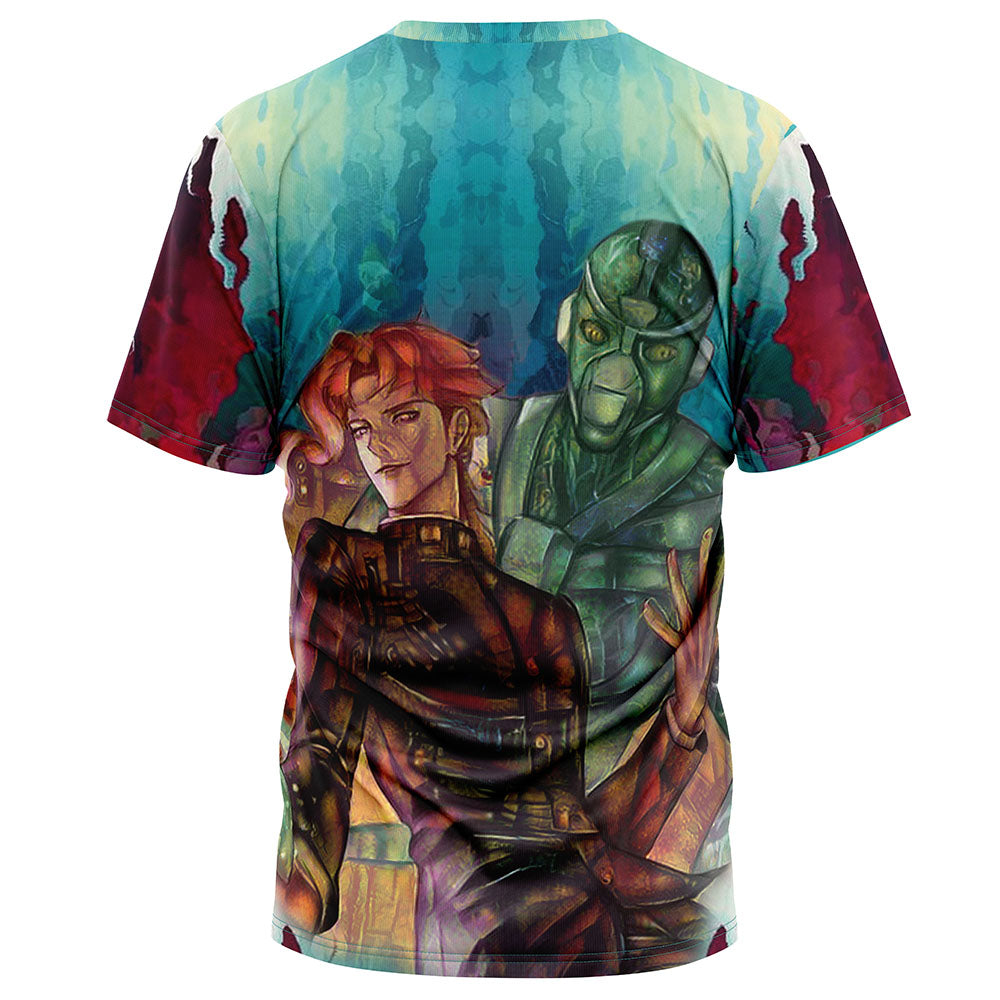 Morukai "Trippy Noriaki Kakyoin Hierophant Green" Jojo's Bizarre Adventure AOP T-Shirt
