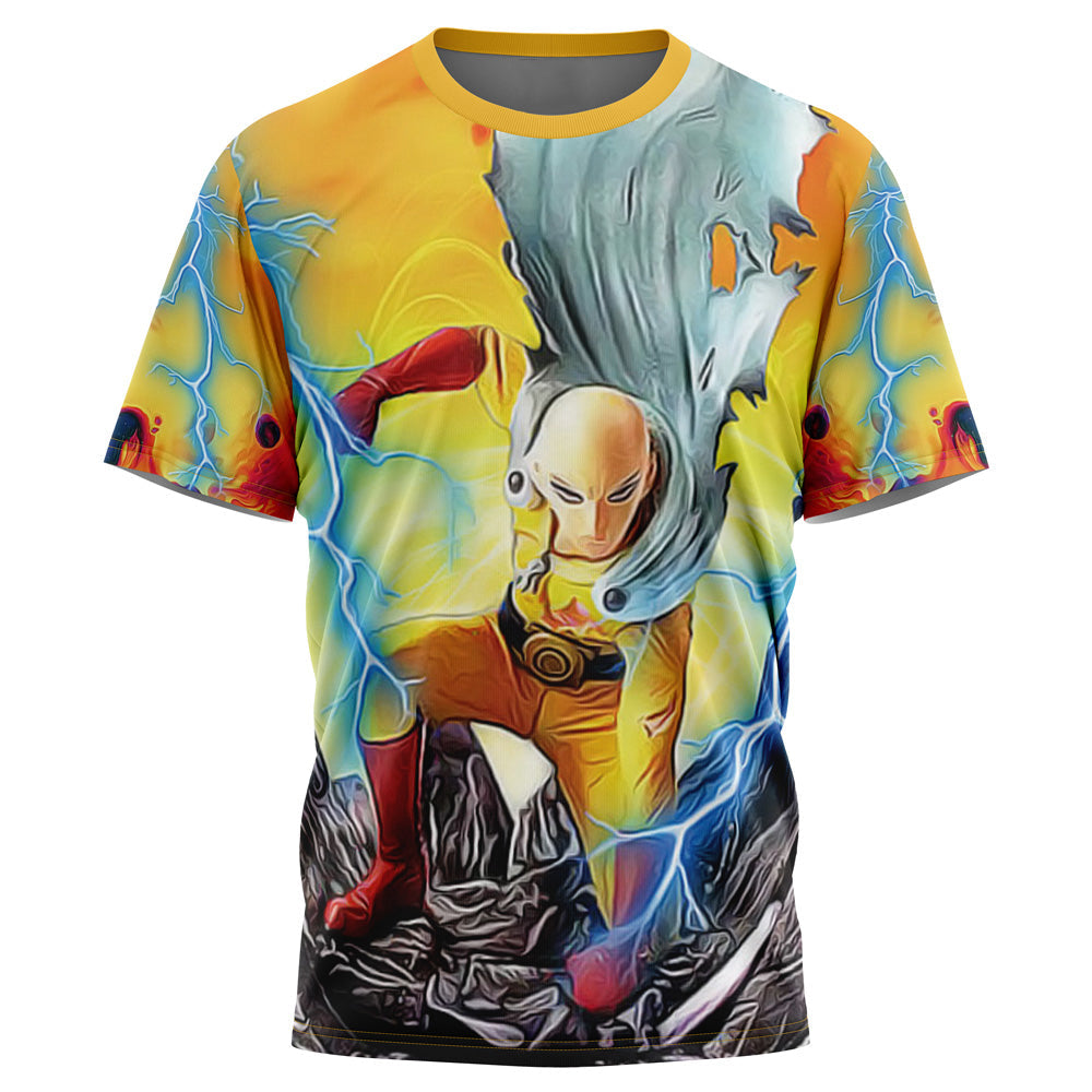 Morukai "Trippy Power Saitama" One Punch Man AOP T-Shirt