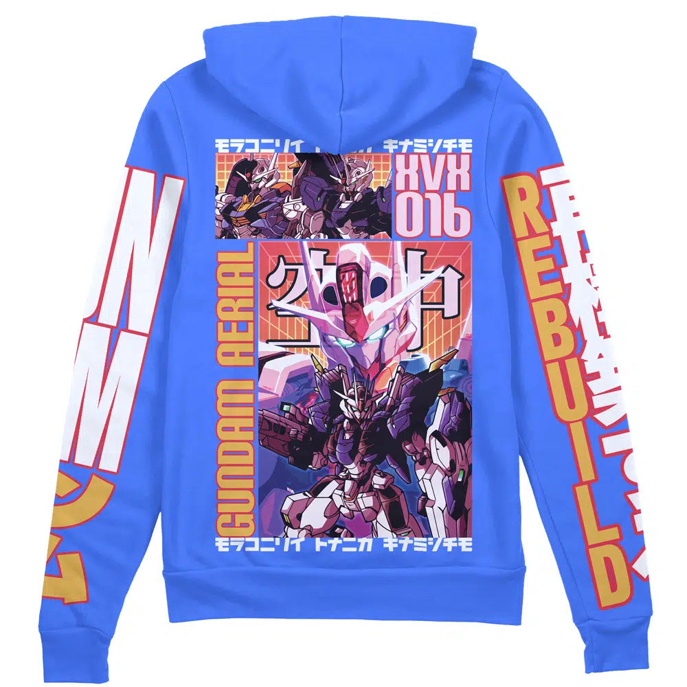 Morukai "Aerial Gundam Witch from Mercury Streetwear Zip Hoodie Jacket