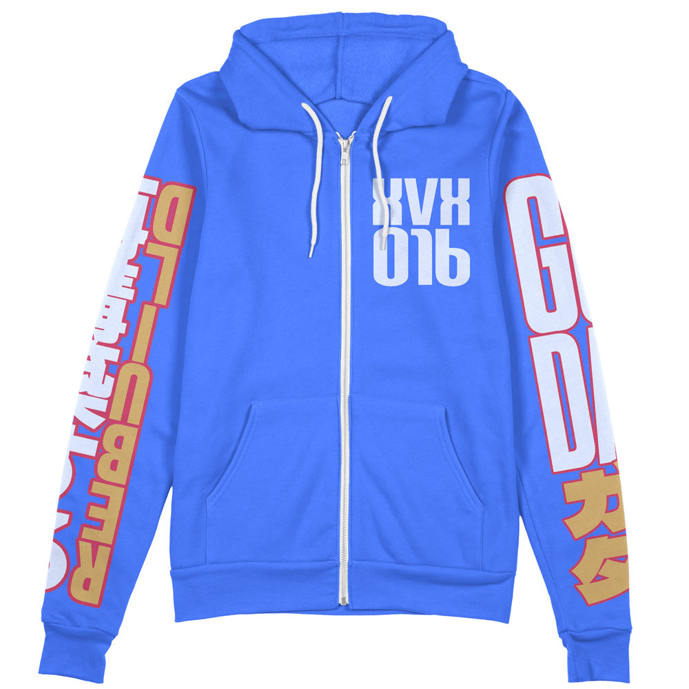 Morukai "Aerial Gundam Witch from Mercury Streetwear Zip Hoodie Jacket