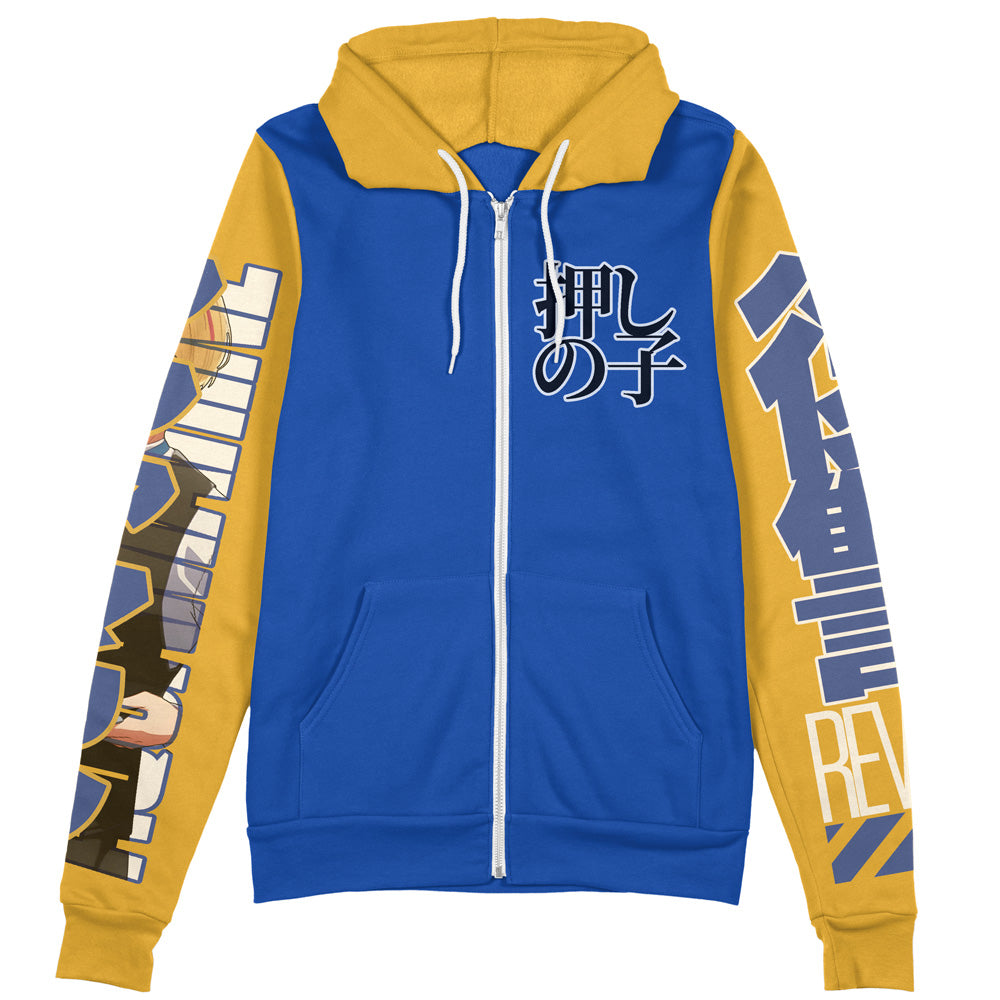 Morukai "Aqua Hoshino Oshi no Ko Streetwear Zip Hoodie Jacket