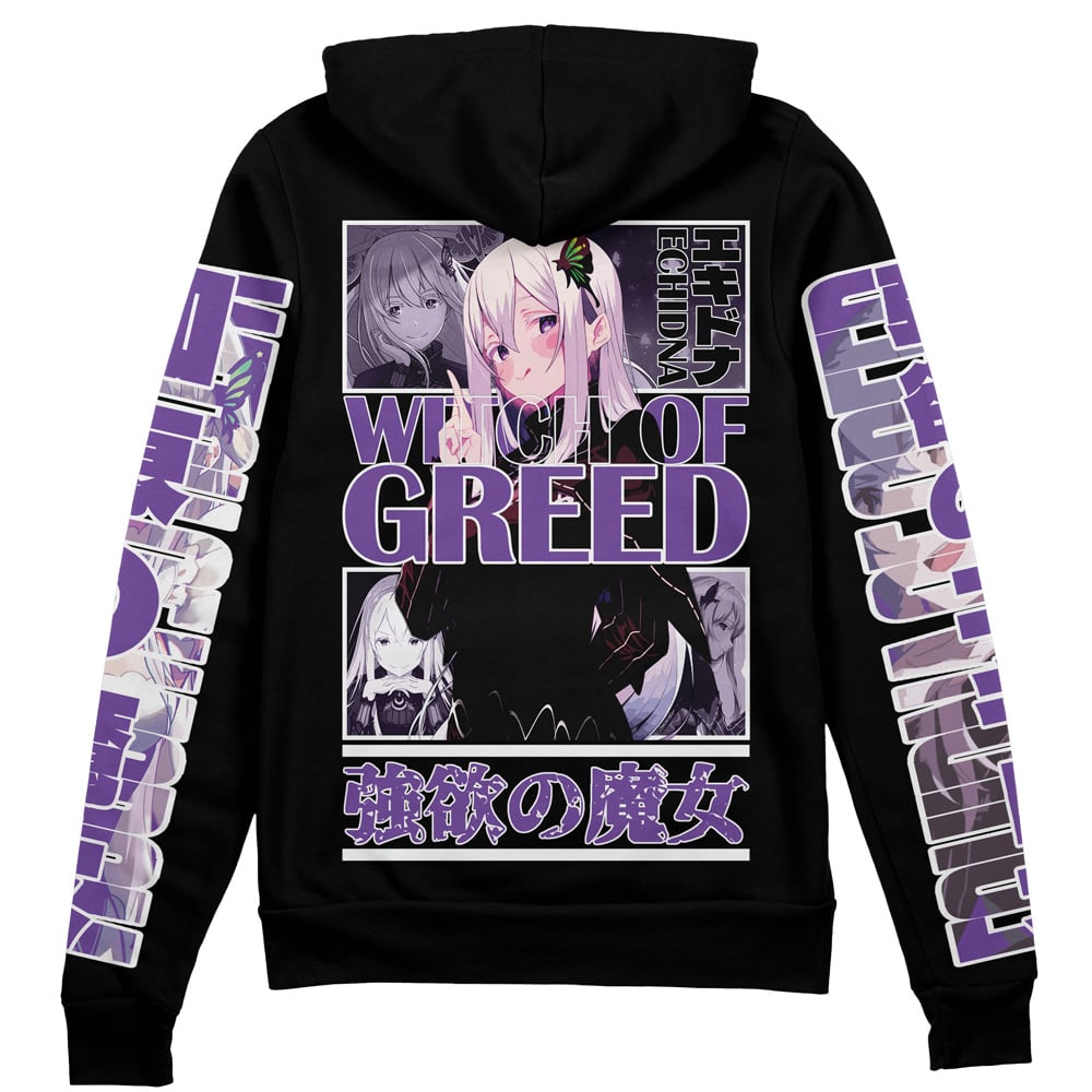 Morukai "Echidna Re Zero Streetwear Zip Hoodie Jacket