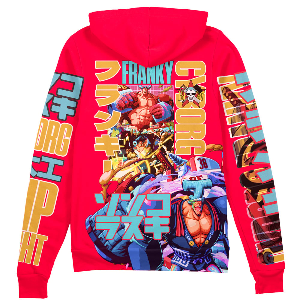 Morukai "Franky V2 One Piece Streetwear Zip Hoodie Jacket
