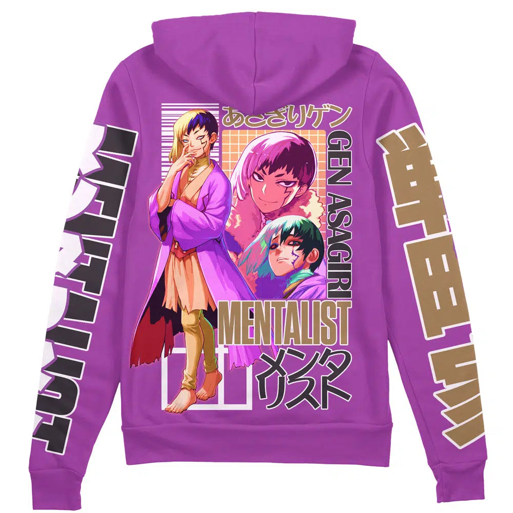 Morukai "Gen Asagiri Dr. Stone Streetwear Zip Hoodie Jacket