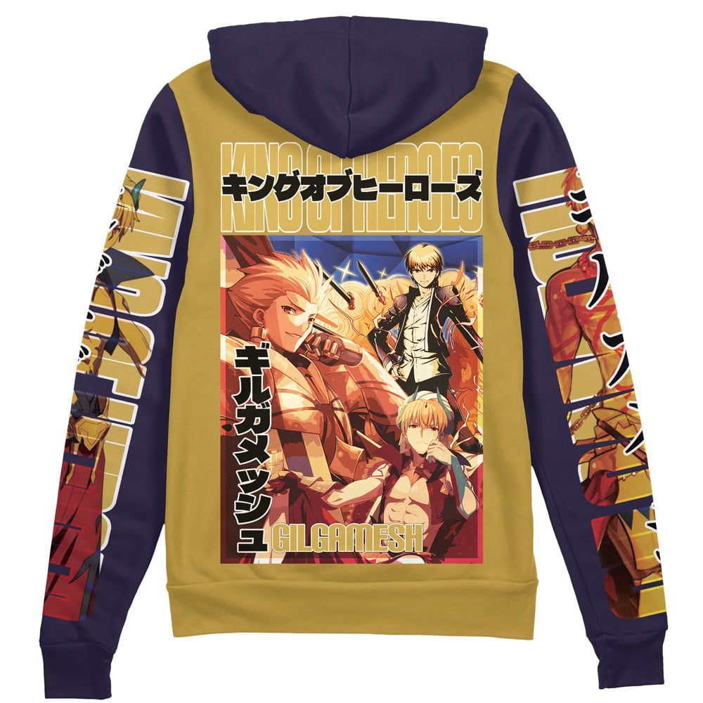 Morukai "Gilgamesh Fate Series Streetwear Zip Hoodie Jacket