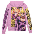 Morukai "Giorno Giovanna" Jojo's Bizarre Adventure Streetwear Zip Hoodie Jacket