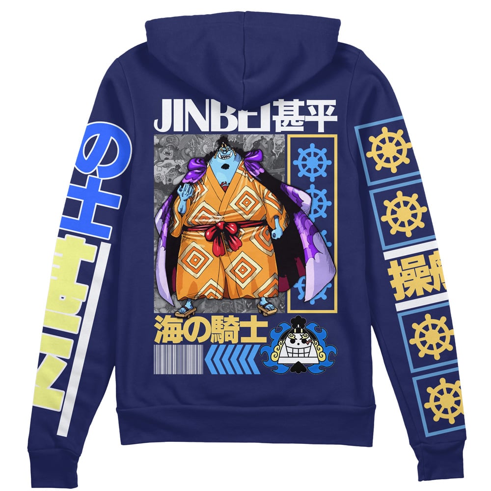 Morukai "Jinbe One Piece Streetwear Zip Hoodie Jacket