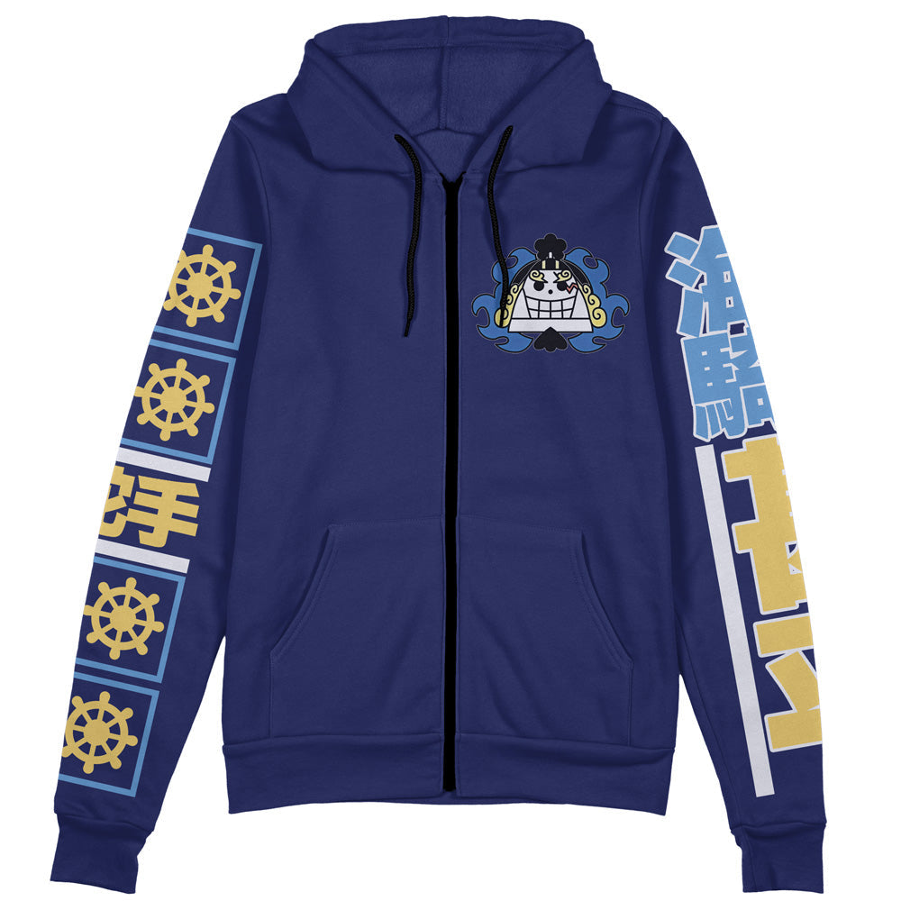 Morukai "Jinbe One Piece Streetwear Zip Hoodie Jacket