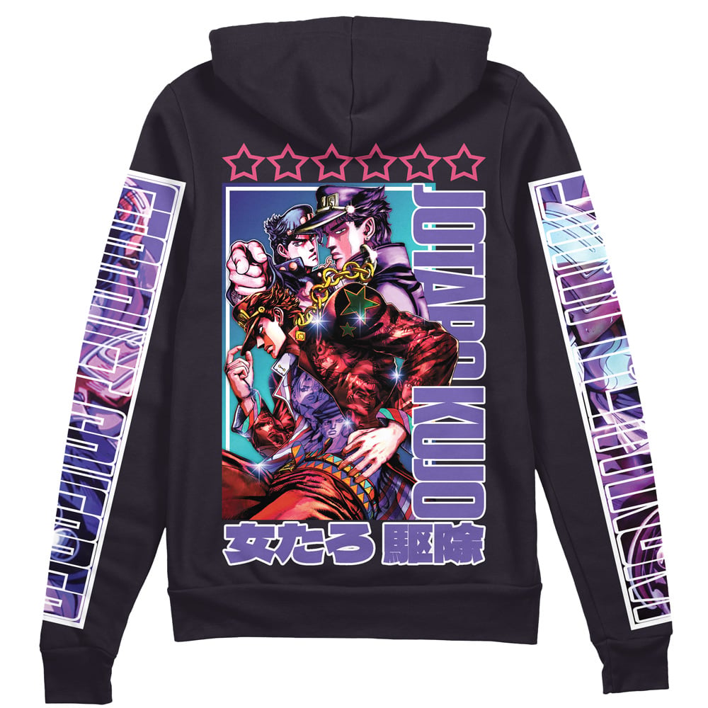 Morukai "Jotaro Kujo" Jojo's Bizarre Adventure Streetwear Zip Hoodie Jacket