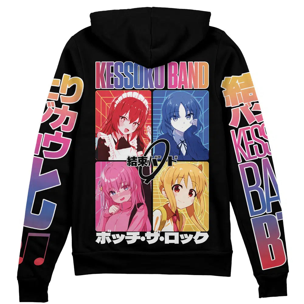 Morukai "Kessoku Band Bocchi the Rock Streetwear Zip Hoodie Jacket