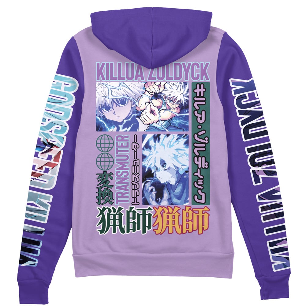 Morukai "Killua Zoldyck Hunter x Hunter Streetwear Zip Hoodie Jacket
