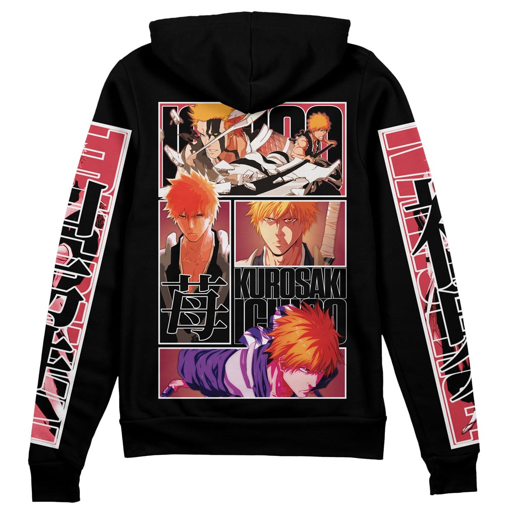 Morukai "Kurosaki Ichigo TYBWA Bleach Streetwear Zip Hoodie Jacket