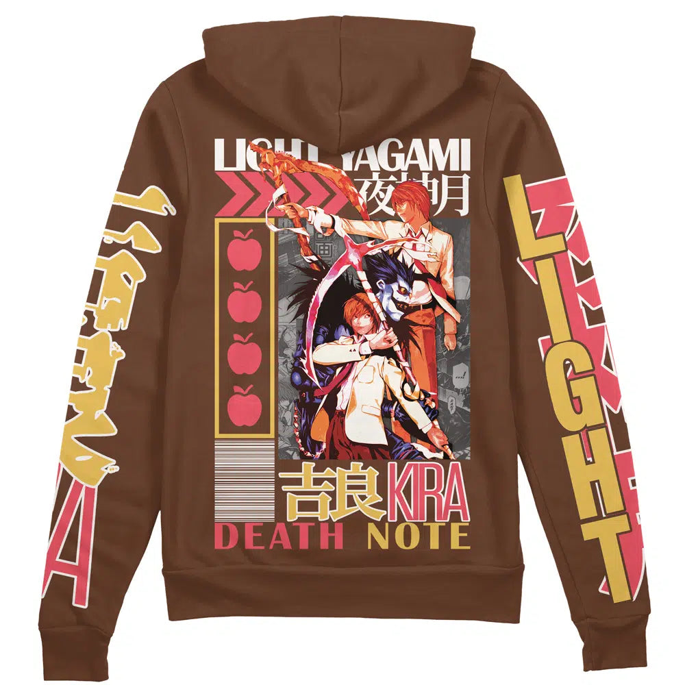 Morukai "Light Yagami" Death Note Streetwear Zip Hoodie Jacket