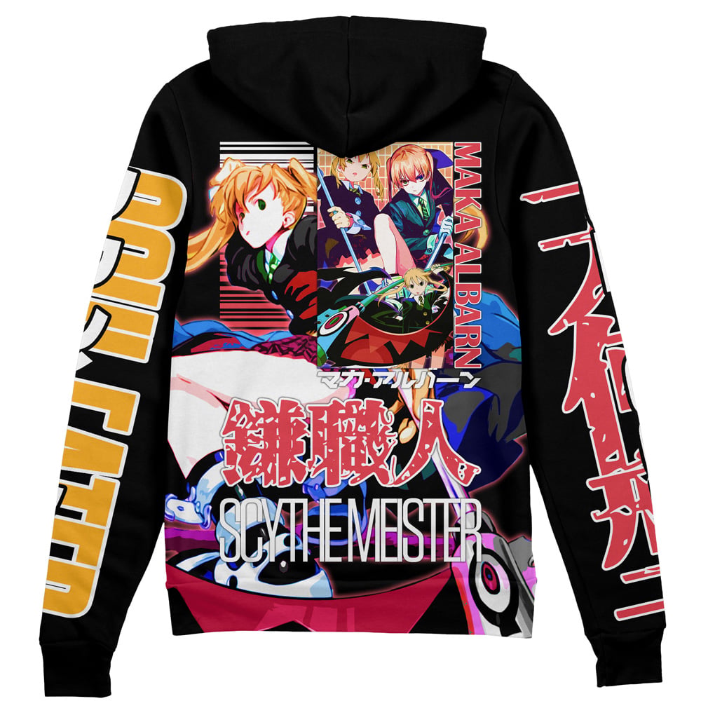Morukai "Maka Albarn Soul Eater Streetwear Zip Hoodie Jacket