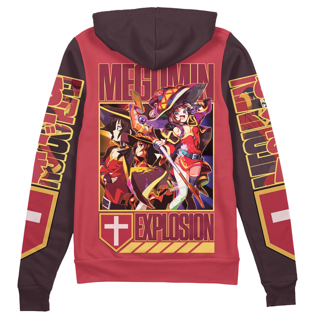 Morukai "Megumin Konosuba Streetwear Zip Hoodie Jacket