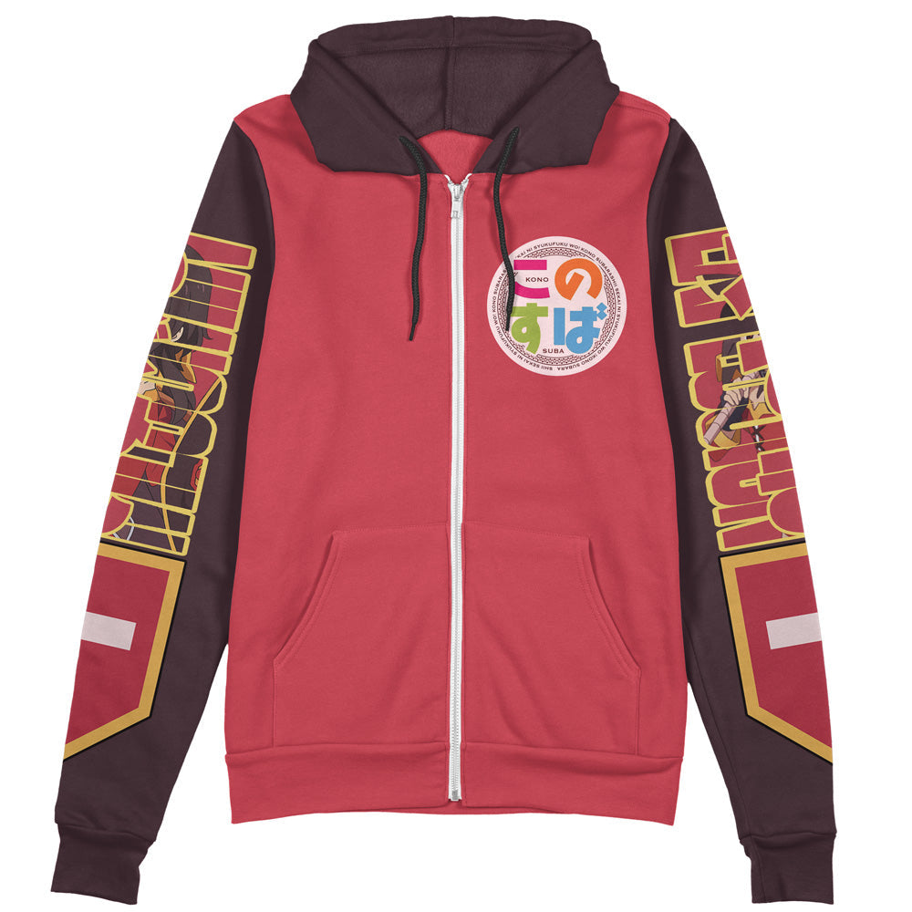 Morukai "Megumin Konosuba Streetwear Zip Hoodie Jacket