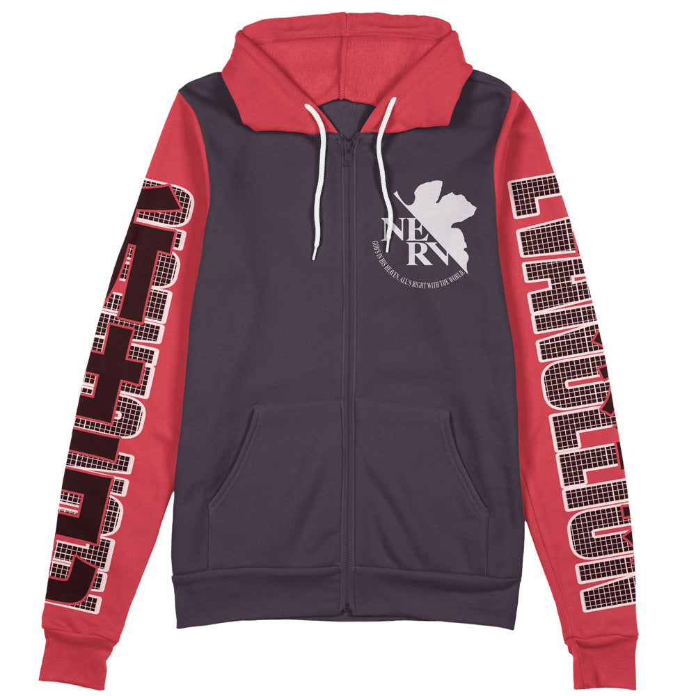 Morukai "Misato Katsuragi Neon Genesis Evangelion Streetwear Zip Hoodie Jacket
