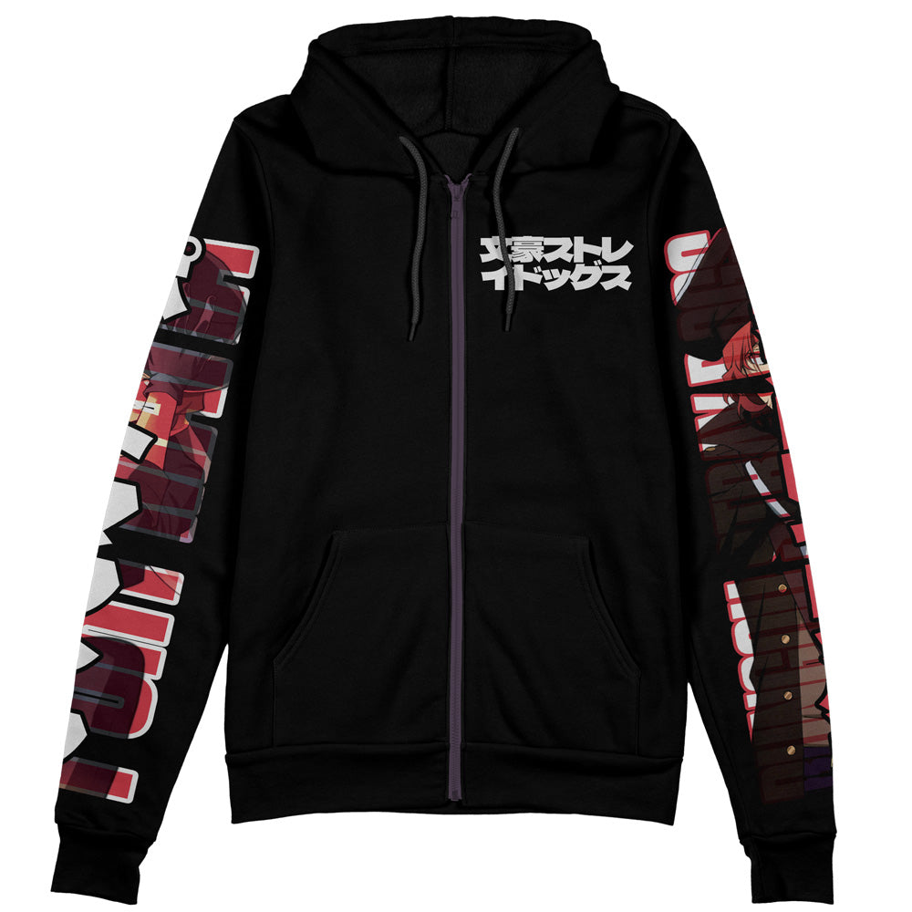 Morukai "Nakahara Chuuya Bungou Stray Dogs Streetwear Zip Hoodie Jacket