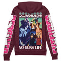 Morukai "No Guns Life Streetwear Zip Hoodie Jacket