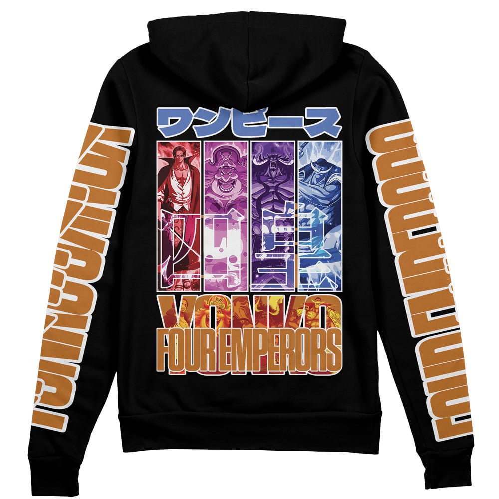 Morukai "Old Generation Yonko One Piece Streetwear Zip Hoodie Jacket