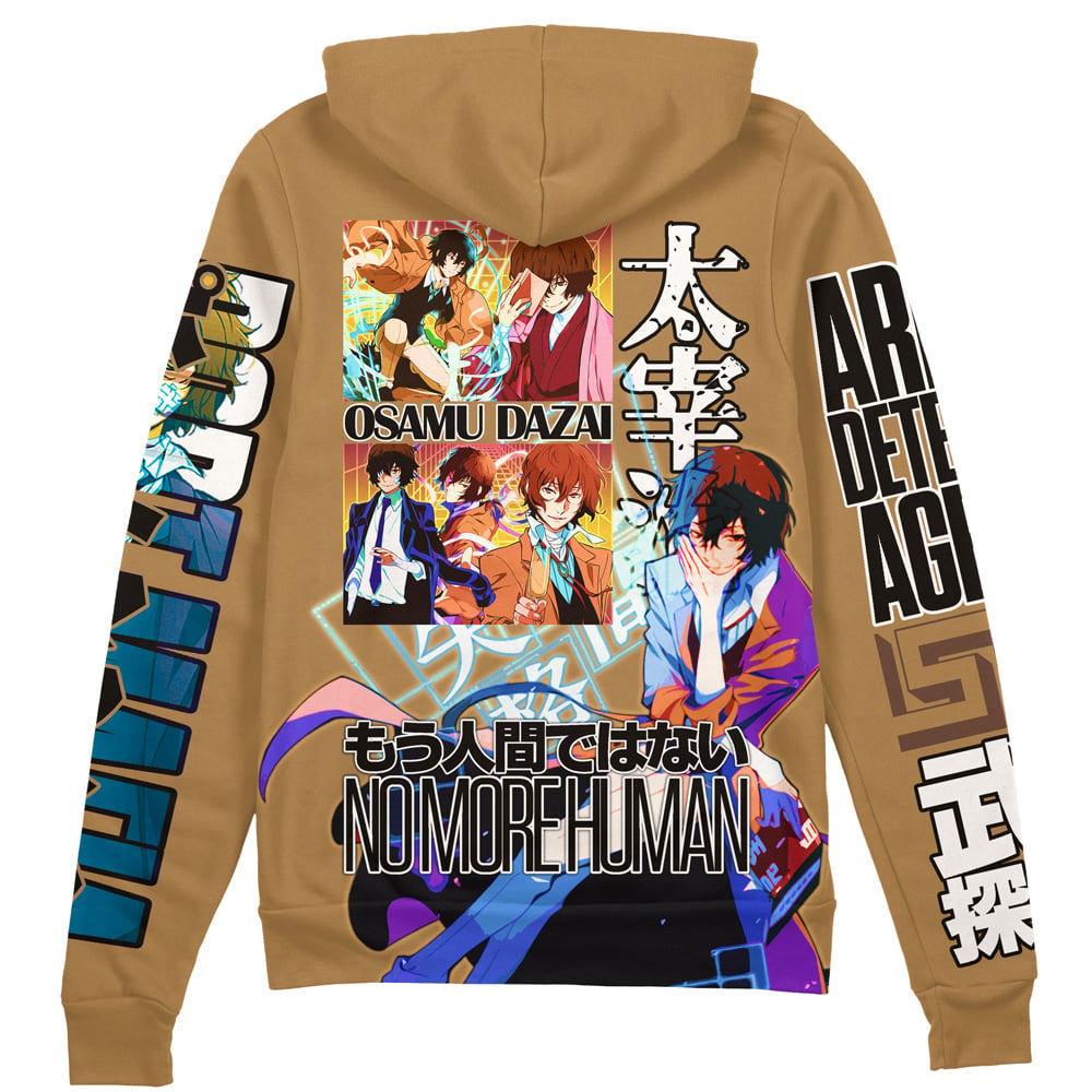 Morukai "Osamu Dazai Bungou Stray Dogs Streetwear Zip Hoodie Jacket