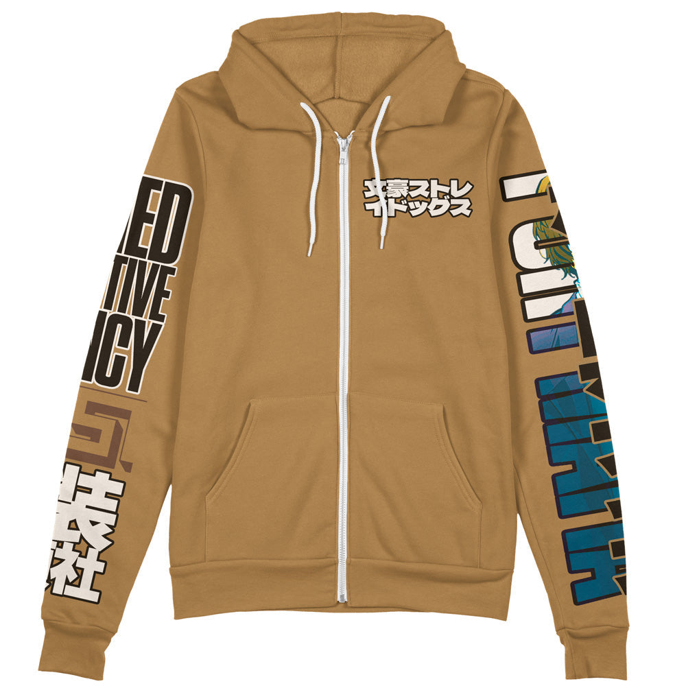 Morukai "Osamu Dazai Bungou Stray Dogs Streetwear Zip Hoodie Jacket
