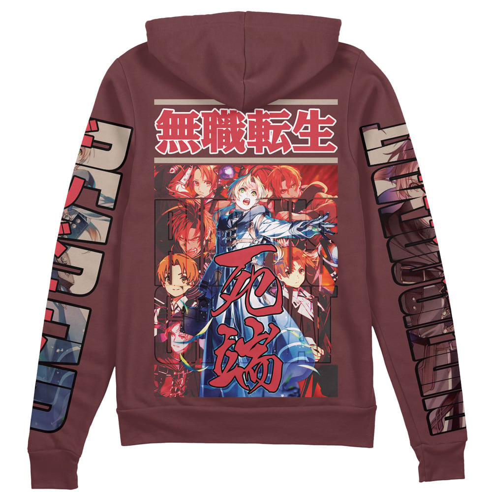 Morukai "Rudeus Greyrat Mushoku Tensei Streetwear Zip Hoodie Jacket