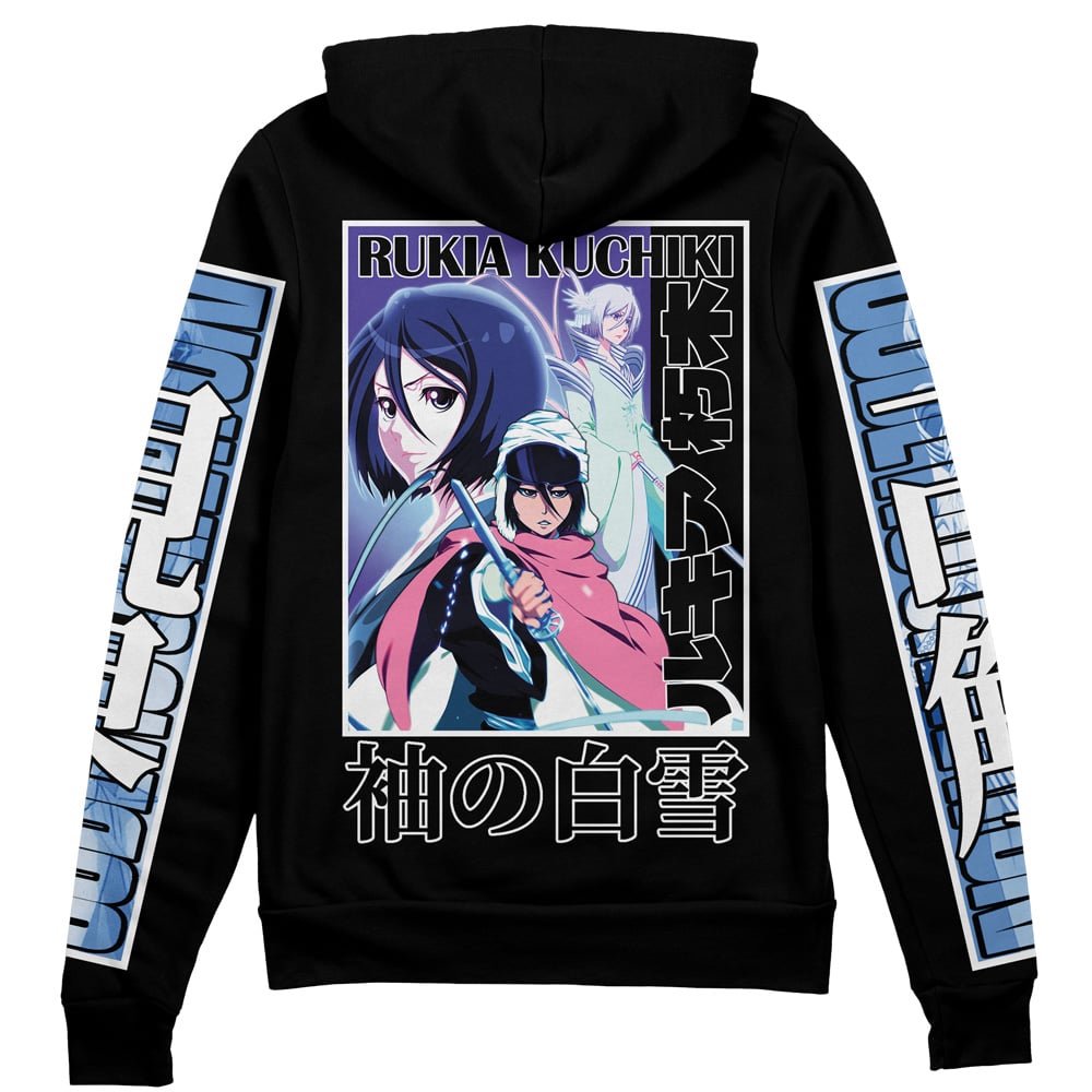 Morukai "Rukia Kuchiki TYBWA Bleach Streetwear Zip Hoodie Jacket