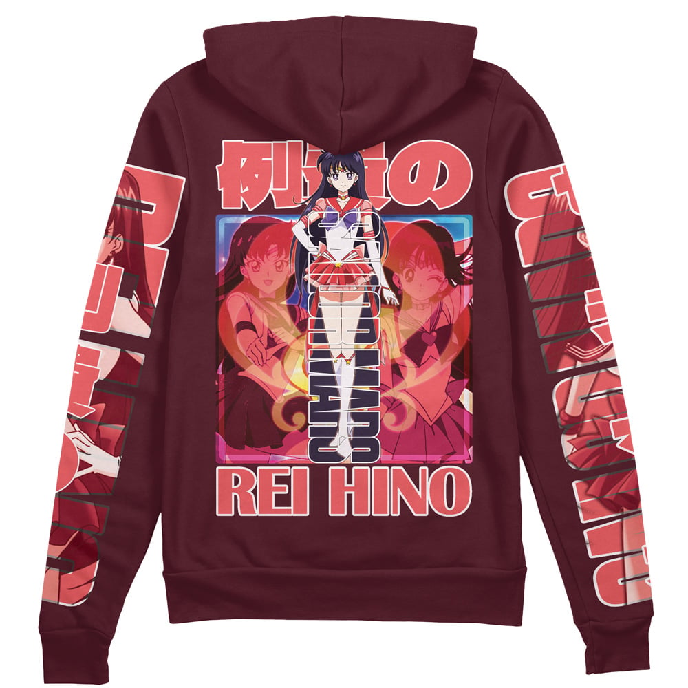 Morukai "Sailor Mars Sailor Moon Streetwear Zip Hoodie Jacket