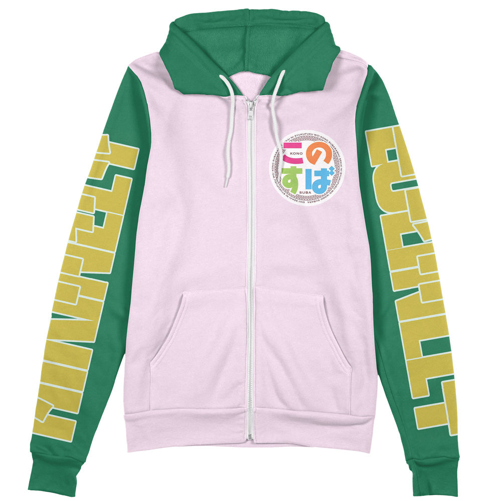 Morukai "Sato Kazuma Konosuba Streetwear Zip Hoodie Jacket