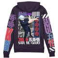 Morukai "Satoru Gojo" Jujutsu Kaisen Streetwear Zip Hoodie Jacket