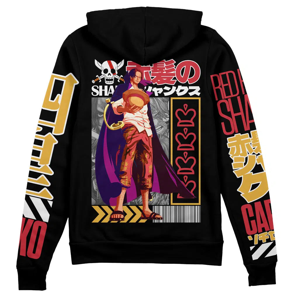 Morukai "Shanks One Piece Streetwear Zip Hoodie Jacket