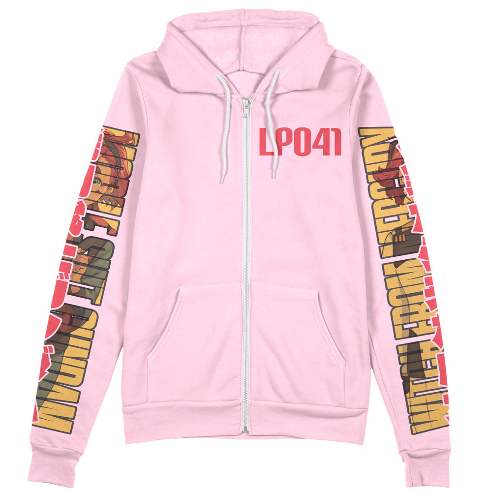 Morukai "Suletta Mercury Gundam Witch from Mercury Streetwear Zip Hoodie Jacket