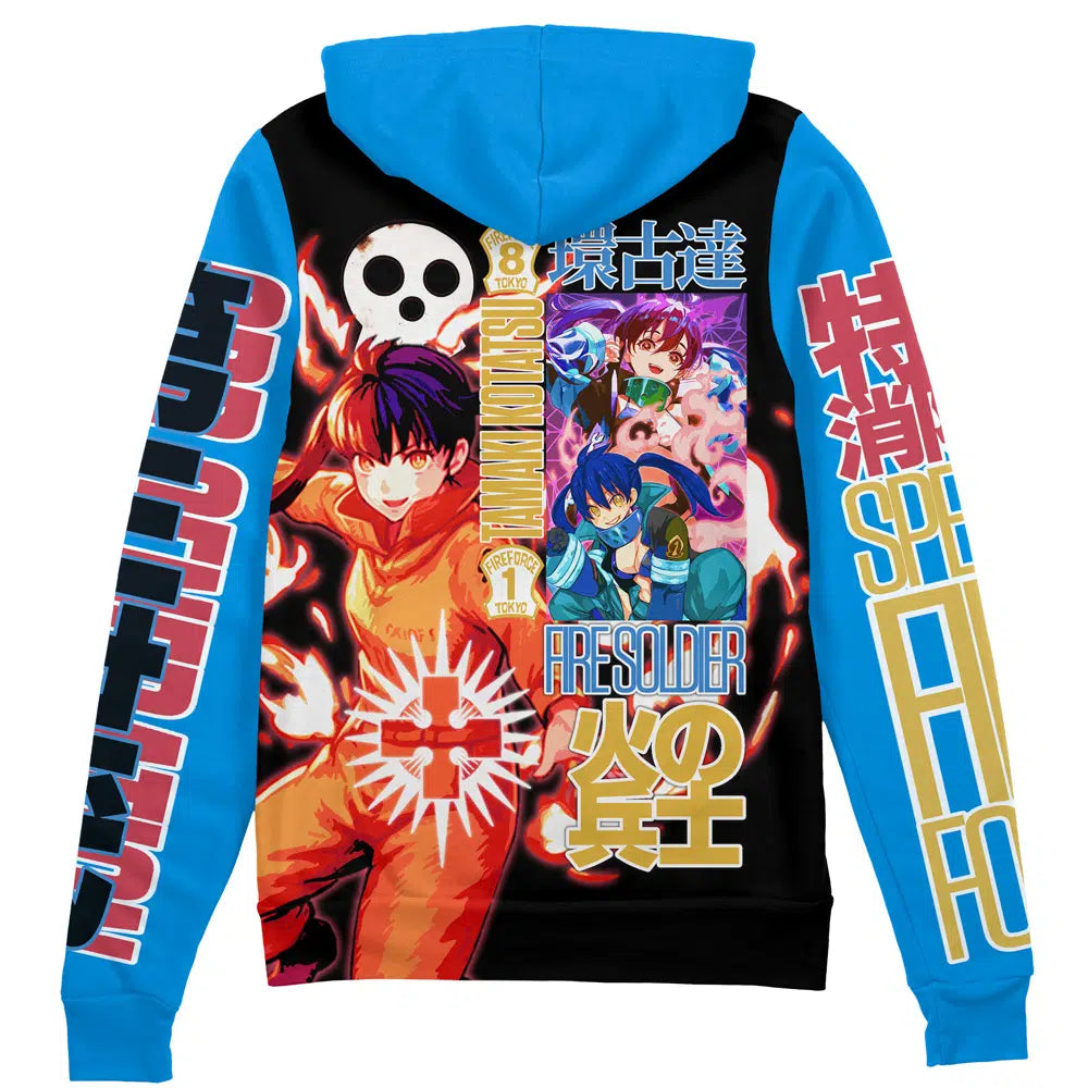 Morukai "Tamaki Kotatsu Fire Force Streetwear Zip Hoodie Jacket