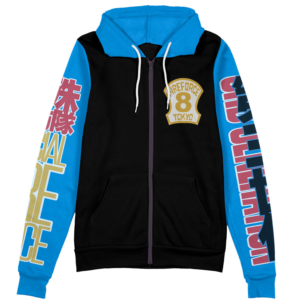 Morukai "Tamaki Kotatsu Fire Force Streetwear Zip Hoodie Jacket