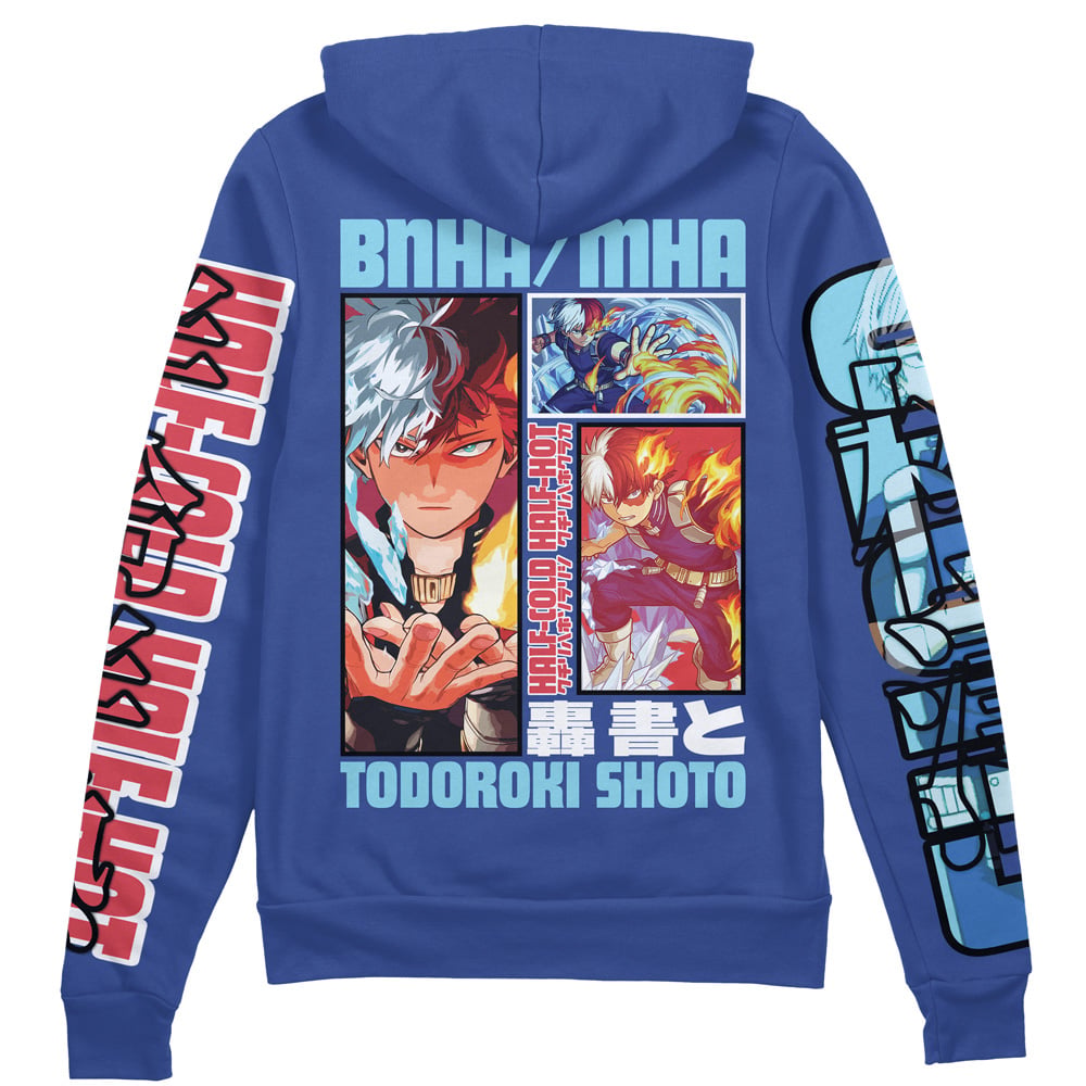 Morukai "Shoto Todoroki" My Hero Academia Streetwear Zip Hoodie Jacket