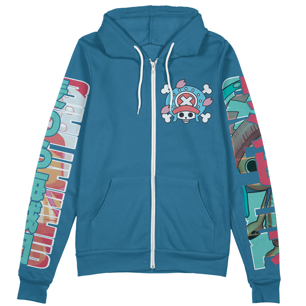 Morukai "Tony Tony Chopper One Piece Streetwear Zip Hoodie Jacket