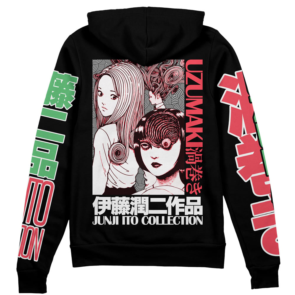 Morukai "Uzumaki Junji Ito Collection Streetwear Zip Hoodie Jacket